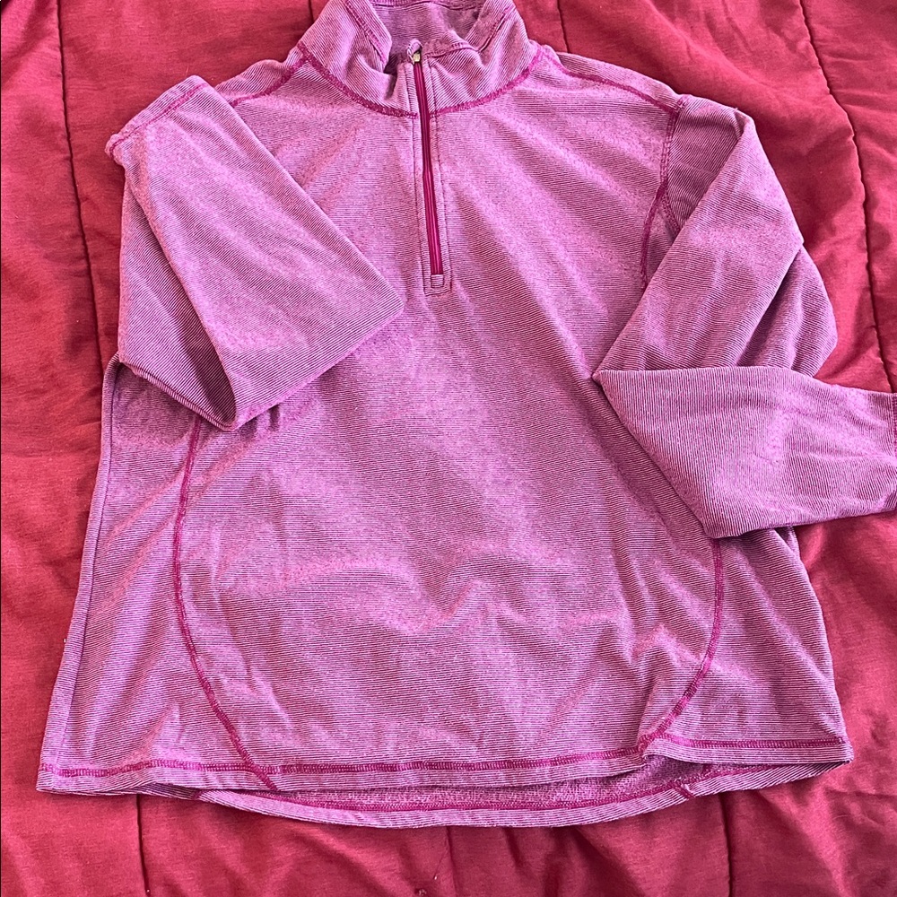Pink Quarter-Zip Pullover Great for Hiking Layer 🥾